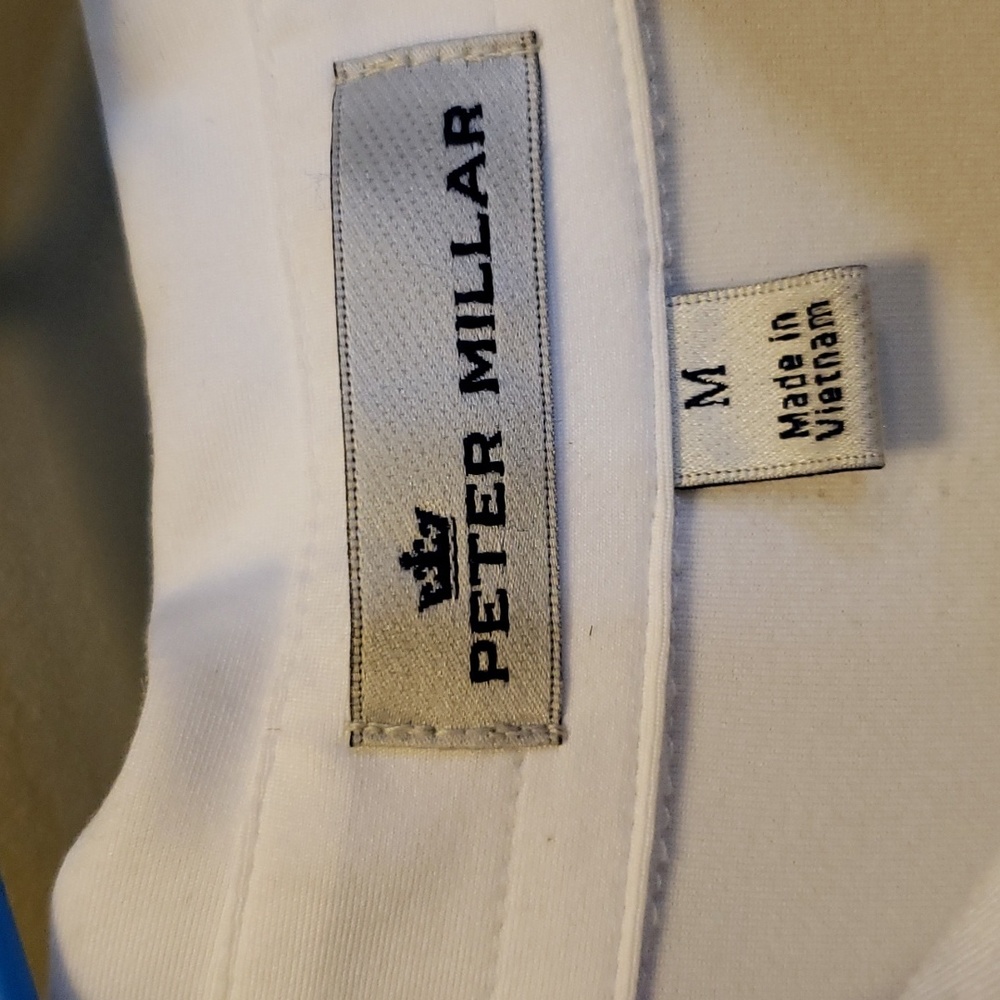 Peter Millar Ryder Cup France, 2018 white golf shirt, very good condition.